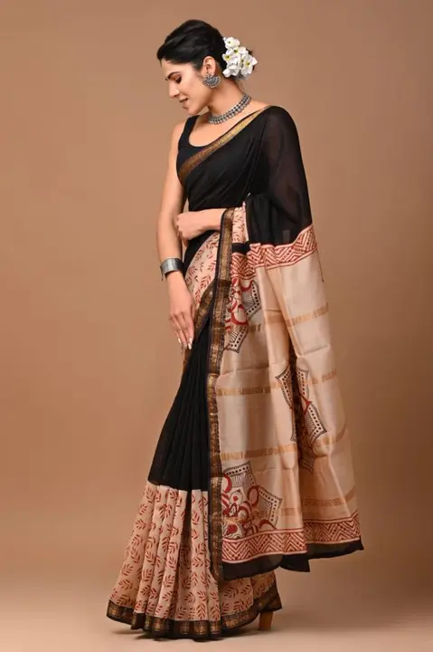 Maheshwari silk saree  uploaded by The print house  on 12/14/2023