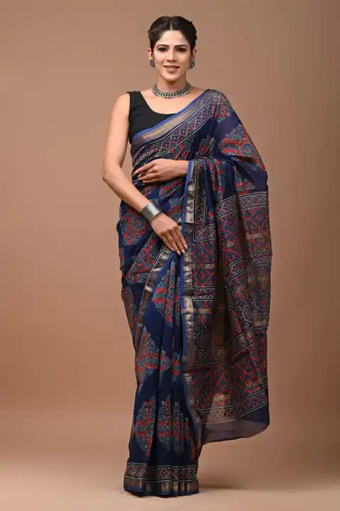 Maheshwari silk saree  uploaded by The print house  on 12/14/2023