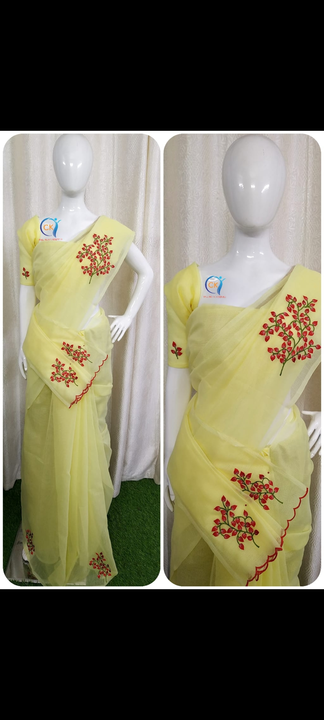Kota doria embroidery work saree  uploaded by business on 12/15/2023