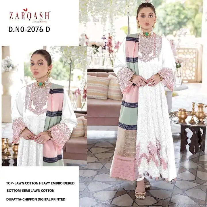 *ZARQASH TM*

*D. No.*             *RATE*
 
*2026              850/- +  shipping
 uploaded by Ayush fashion on 12/15/2023