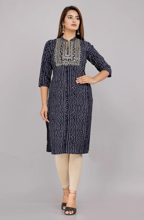 46 to 52 Rayon straight kurti uploaded by business on 12/15/2023