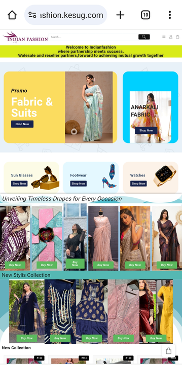 Post image Hello everyone
 This is prince an web designer and I designed india Fashion e-commerce site and now i want support of your products. If you are comfortable with my new startup then plz contact us. 🙏 That's to all sir