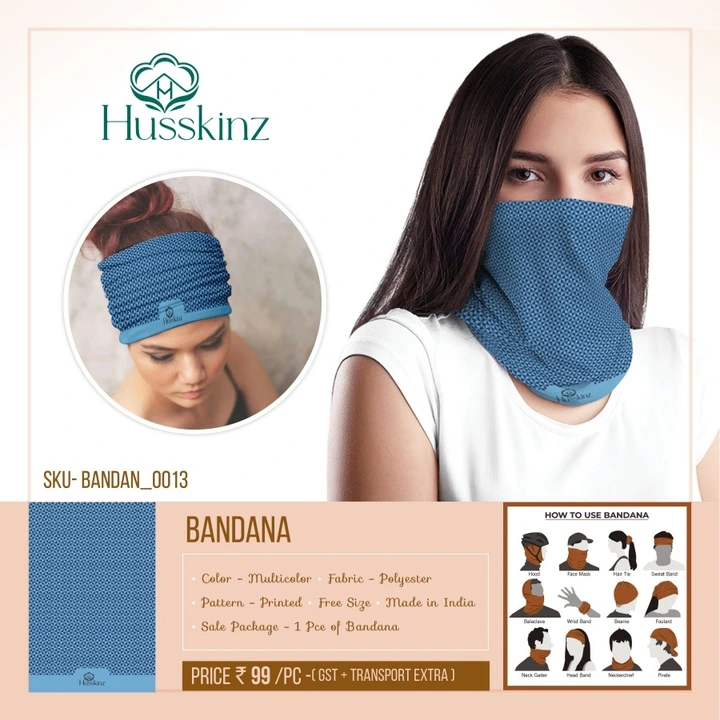 Ultimate Comfort and Style: Trendy Bandana Facemask for Every Occasion uploaded by Richworld Industris on 12/15/2023