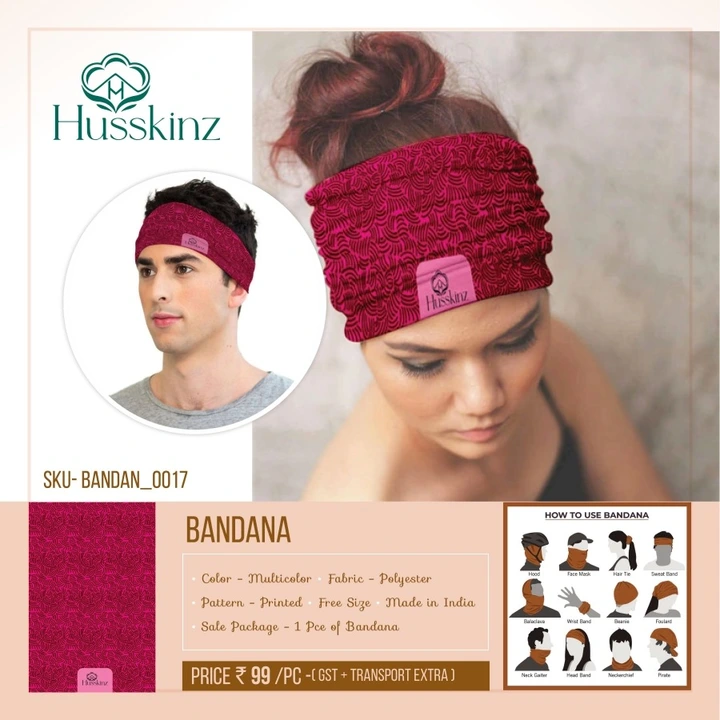 Ultimate Comfort and Style: Trendy Bandana Headwear for Every Occasion uploaded by Richworld Industris on 12/15/2023