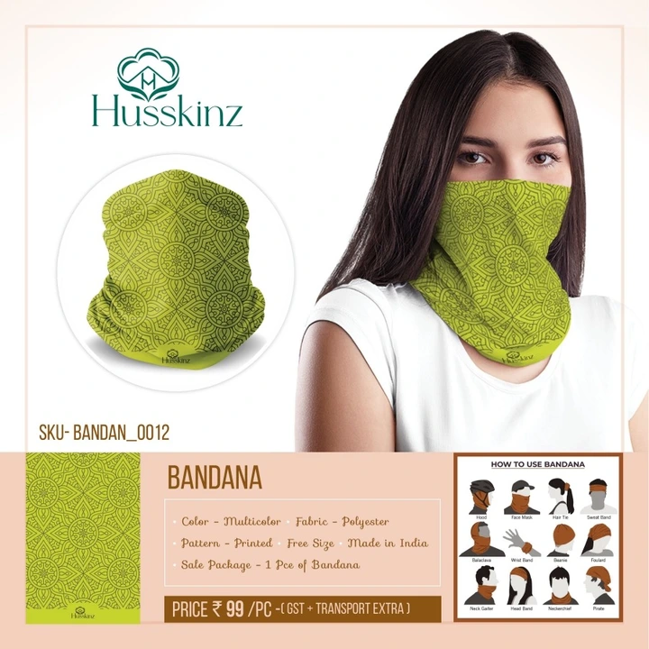 Ultimate Comfort and Style: Trendy Bandana facemask for Every Occasion uploaded by Richworld Industris on 12/15/2023
