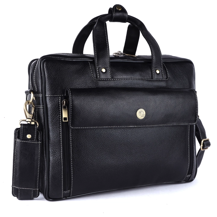 16 inch Genuine Leather expandable bag uploaded by business on 12/15/2023