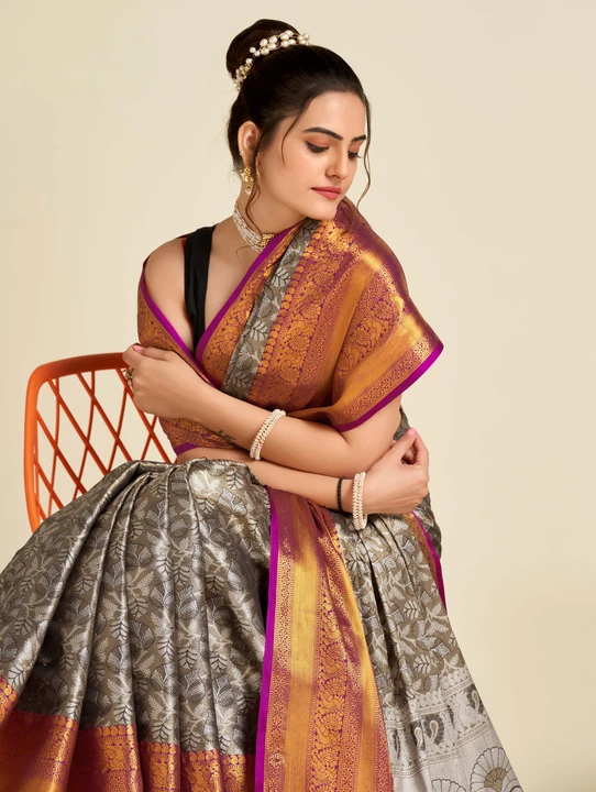 Tissue silk saree with woven design uploaded by VAIDEHI SUPER STORE VAIDEHI SUPER STORE on 12/16/2023