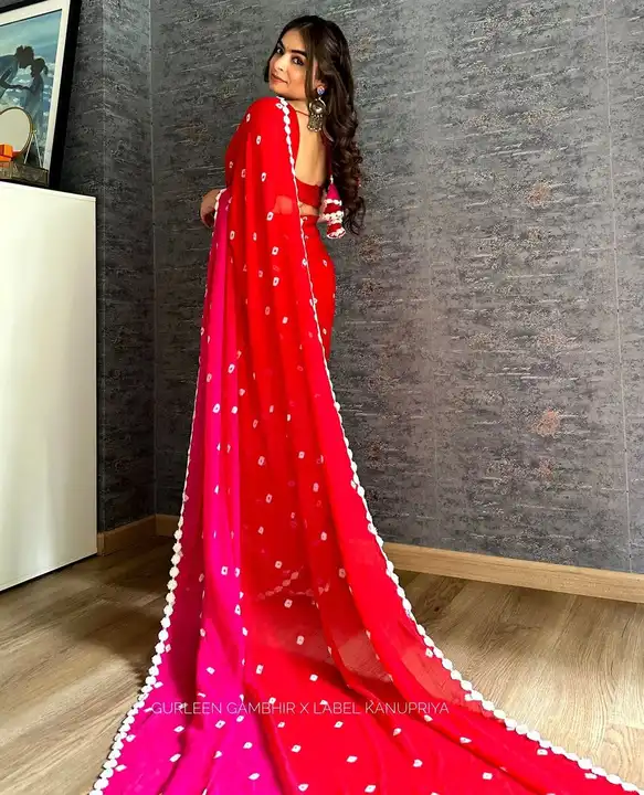 Red saree uploaded by Angel Sarees on 12/16/2023