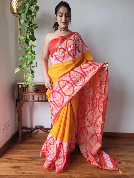 Cotton Linen saree  uploaded by Indiana Creations  on 12/16/2023