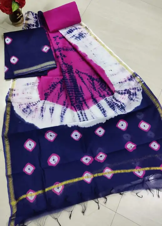 Chanderi silk suit  uploaded by The print house  on 12/16/2023