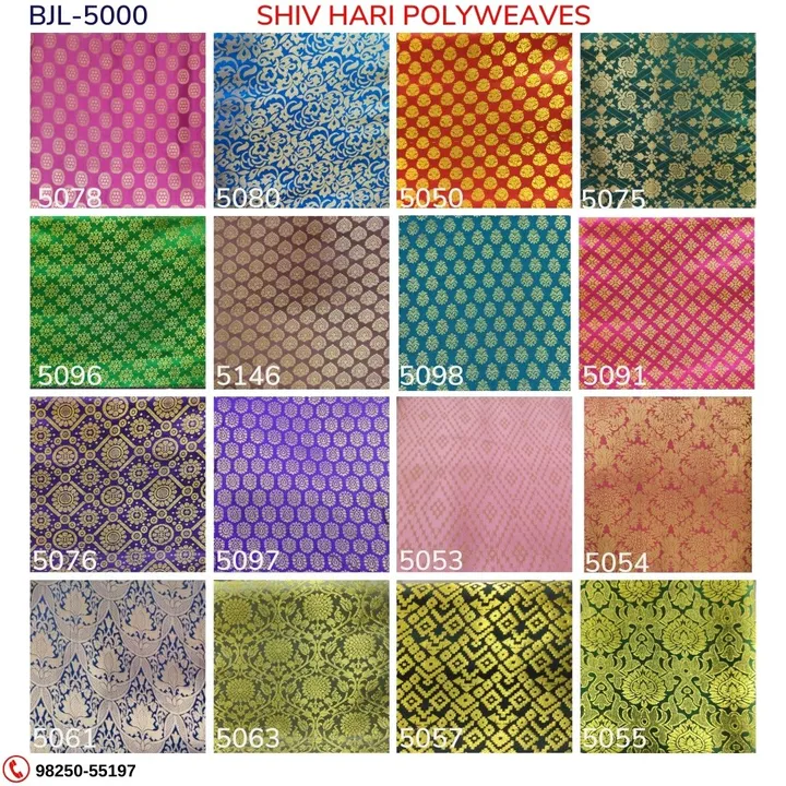 Banarsi Jacquard Fabrics  BJL-5000 Series uploaded by business on 12/16/2023