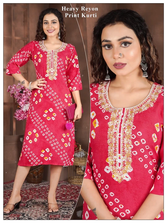 Print kurti  uploaded by business on 12/17/2023