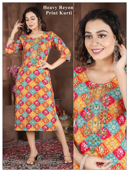 Print kurti  uploaded by business on 12/17/2023