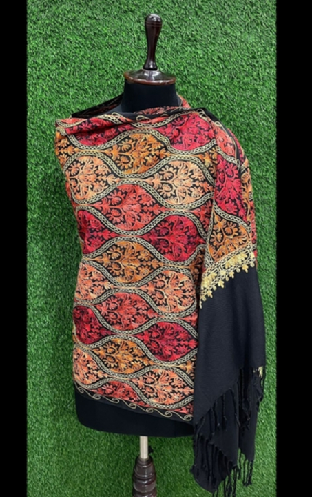 Wollen embroidery kashmiri stole uploaded by Rv Products on 12/17/2023