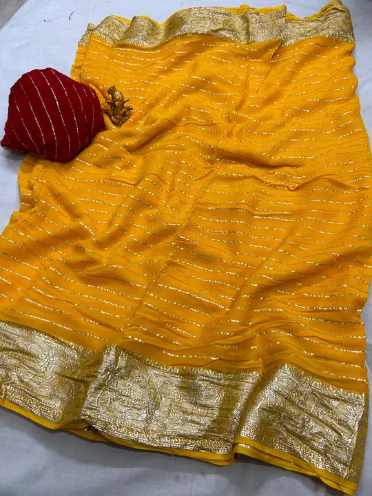 New launched💥 this  festival season special 💠💠💠  Pyore jorjat lining  Zari Saree⚡⚡

✨Pyore jorja uploaded by Gotapatti manufacturer on 12/17/2023