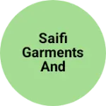 Business logo of Saifi garments and Bombay fashion