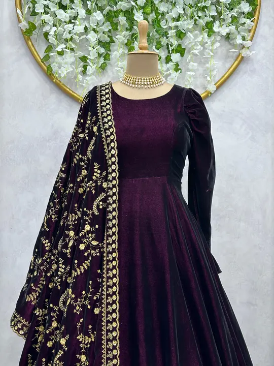 Gown uploaded by Taha fashion from surat on 12/18/2023