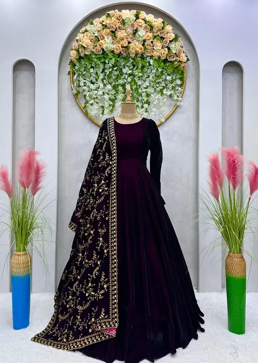 Gown uploaded by Taha fashion from surat on 12/18/2023