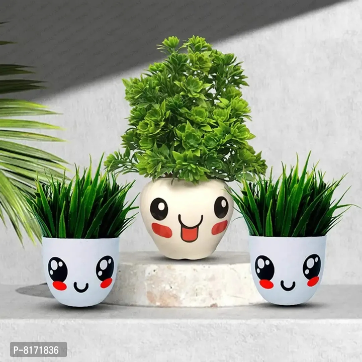Set Of 3 Artificial Plant Pots Faux Plants With Pot Set Of 3 Small Size Studio Plants For Home Decor uploaded by VR MARKET on 12/18/2023