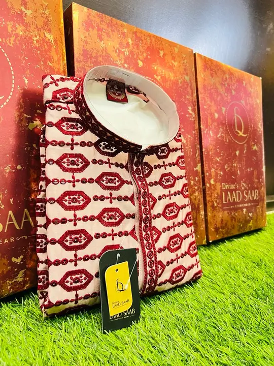 🫅🫅 LAAD SAHAB 🫅🫅KURTA PYAJAMA SET FOR MEN BOX PACK uploaded by Kushal Jeans, Indore on 12/18/2023