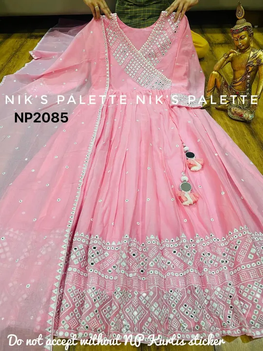 Post image Reseller, Boutique Owner, Wholesaler join my what's up For daily updates


https://chat.whatsapp.com/HeRx19WlnIEGbgXil4f79P


*💯LATEST RELEASE💯*

*NP*

*NP2085*


SUPER Premium mulmul cotton anghrakha pattern anarkali gown detailed with beautiful heavy foil mirror work &amp; embroidery with mulmul duppata with foil mirror work 

Sizes 40 42 44 46

*MRP 1699 freeship*

➖➖➖➖➖➖➖➖

*Size 50 52 54 56*


*Mrp 1799 freeship*

Ready 

Colour : light peach


*Qaulity guaranteed*


*NOTE:- BEST MULMUL FABRIC USED IN DESIGNING GUARANTEED *