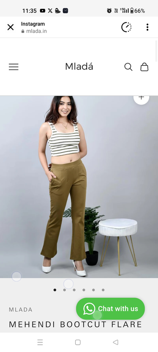 Womens boot cut pants uploaded by business on 12/18/2023