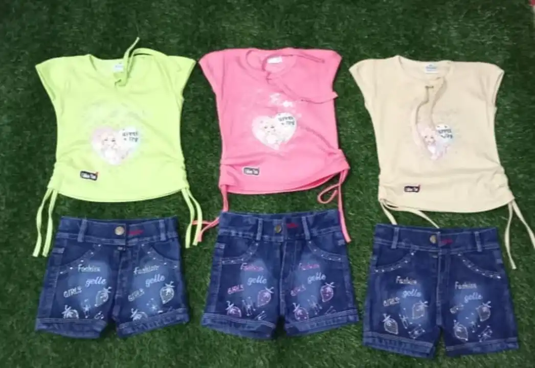 Post image NAME:-GIRLS SET 
SIZE:-20-30
MOQ:-6PCS
FABRIC:-DENIM 
DELIVERY ALL OVER INDIA 🇮🇳