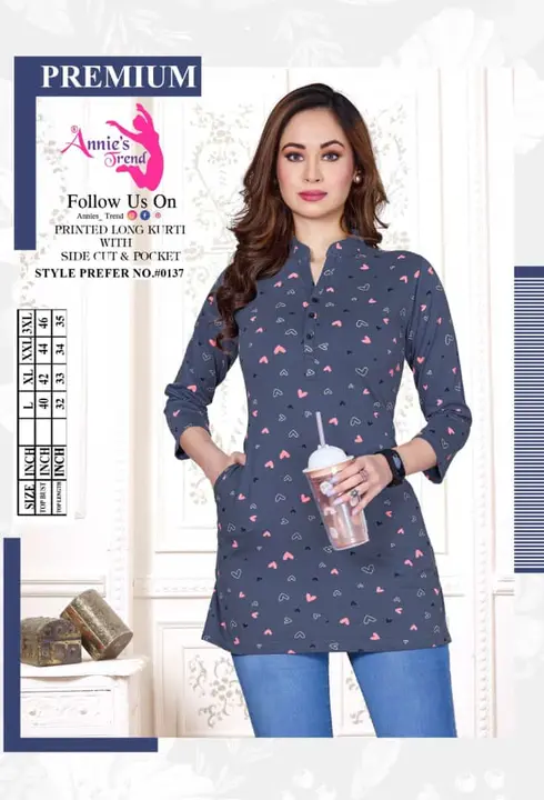 Short kurti  uploaded by business on 12/19/2023