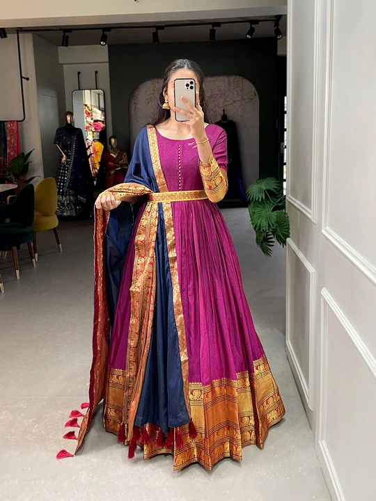 Gown with dupaatta  uploaded by MAHADEV FASHION on 12/19/2023