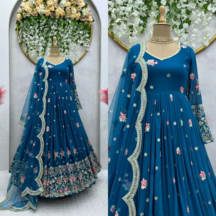Gown with dupaatta  uploaded by MAHADEV FASHION on 12/19/2023