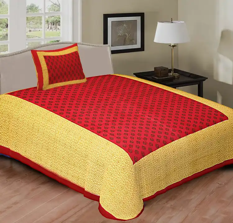 Cotton single bed bedsheets  uploaded by The print house  on 12/19/2023