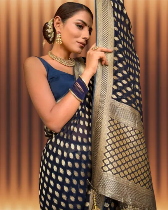 SEMI GEORGETTE BUTI SAREE  uploaded by business on 12/19/2023