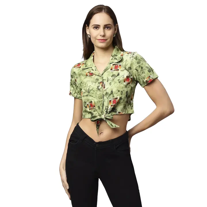 Amizara Women's Printed Crop Top for Sale  uploaded by AMIZARA CORPORATION on 12/20/2023