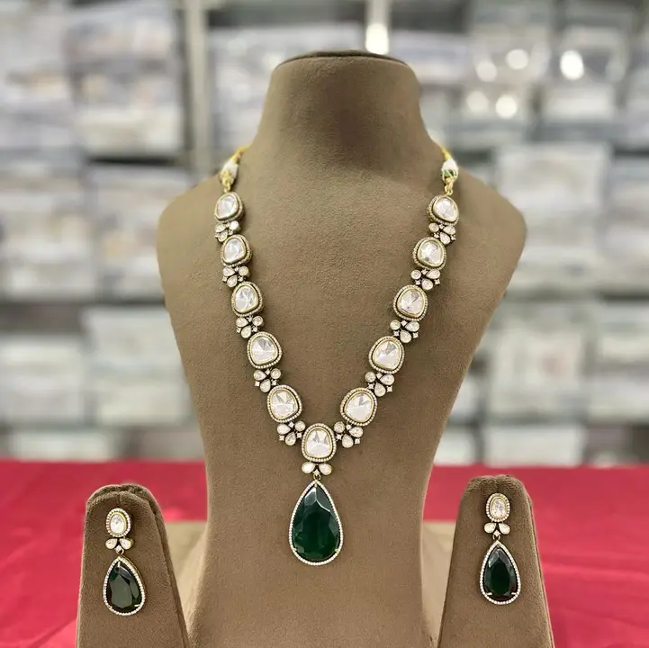 Polki Kundan necklace set  uploaded by business on 12/20/2023