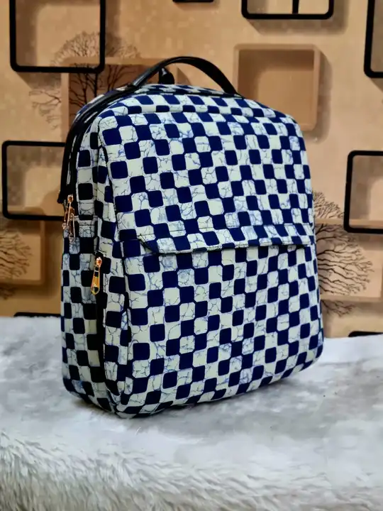 Post image *The Travel backpack*
Single partition backpack with laptop section 
Two zipper pockets with one open picket in front 
Size 16” long and 14” wide approx with a decent base 
Grab handles with adjustable straps 

Made in Jaipur 🇮🇳