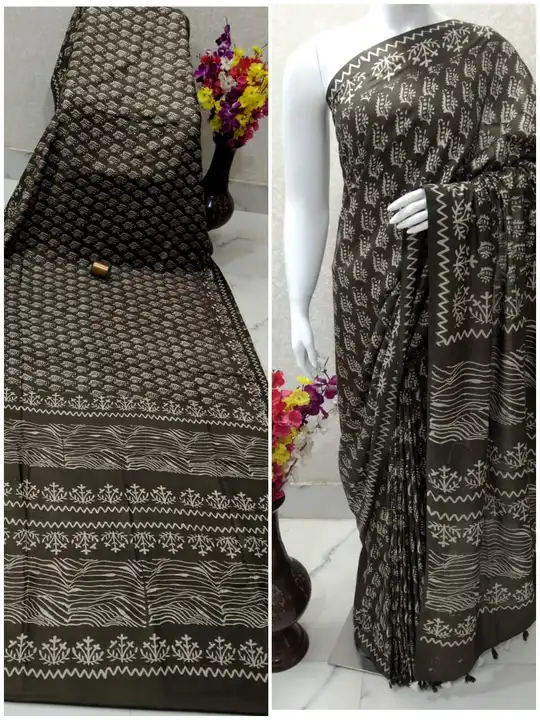 Post image 💙 *Beautifully Crafted Katan slub  indigo Print Saree collection*💙

 🌿Specially Designed  Indigo jaipur print
      
🌿 fabric  Katan slub🌿
🌿 Length 5.5 Mtr 
🌿Blouse 1 . Mtr

Price 👉 *899 /-*

Today dispatch. ✈️✈️✈️
Ready stock available