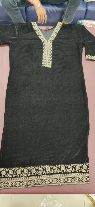 Black Velvet kurti  uploaded by Hari Om Fashion  on 12/21/2023