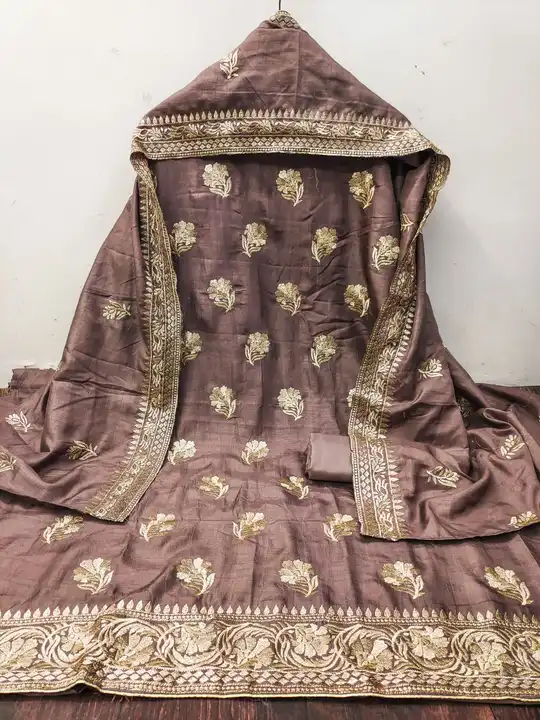 SOFT VICHITRA SILK WITH ALL OVER ZARI WORK* uploaded by Shiva Enterprise on 12/22/2023