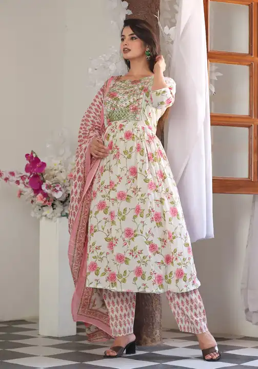 Kurti with Pent dupatta  uploaded by business on 12/22/2023