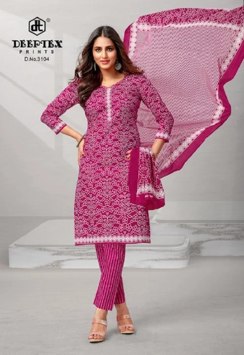 Deeptex cotton printed chudidar dress material  uploaded by business on 12/22/2023
