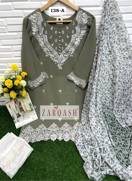 *ZARQASH®️ READYMADE Collection*

*D.No :- Z 138 ( 4 colour )* 

With *Superior Quality*  uploaded by business on 12/22/2023