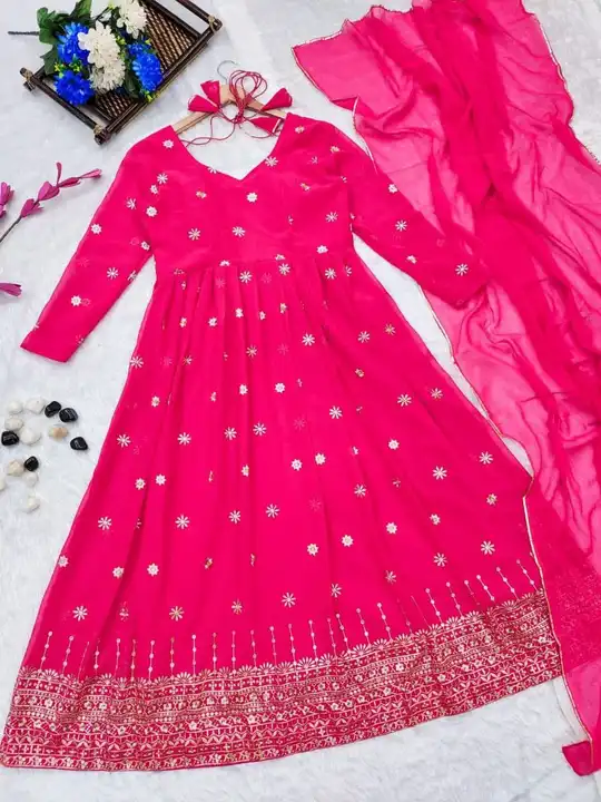 Gown uploaded by Taha fashion from surat on 12/22/2023