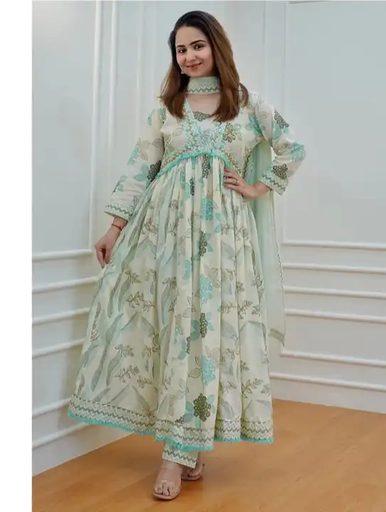 Anarkali suit set  fabric:- cotten  uploaded by business on 12/23/2023