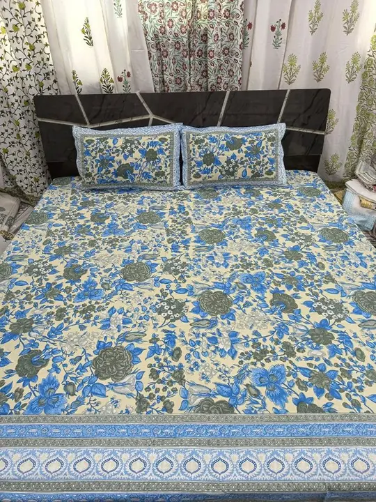 Cotton Handblock Printed Bedsheets  uploaded by business on 12/23/2023