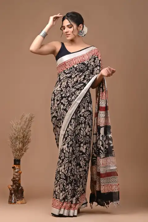 Linen Sarees  uploaded by business on 12/23/2023