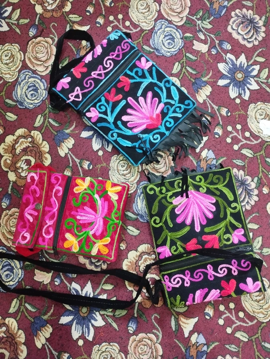 hand bags with kashmiri artwork  uploaded by business on 12/23/2023