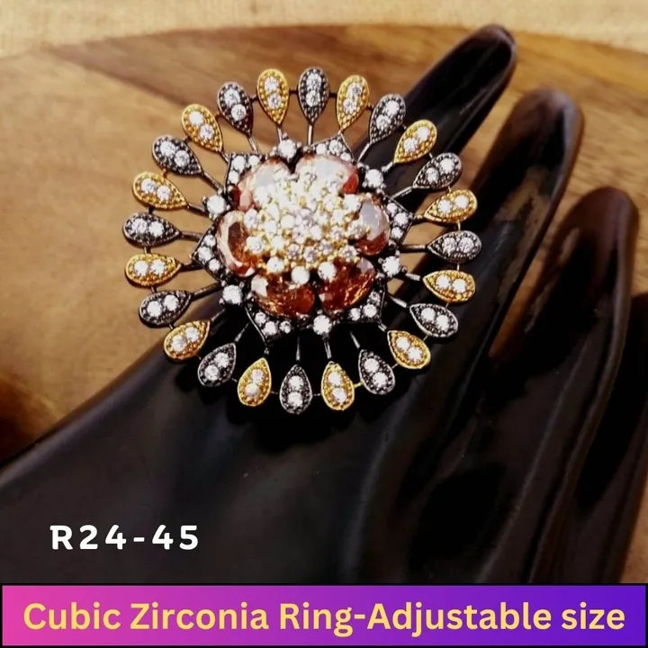 High quality Cubic zirconia ring uploaded by business on 12/23/2023