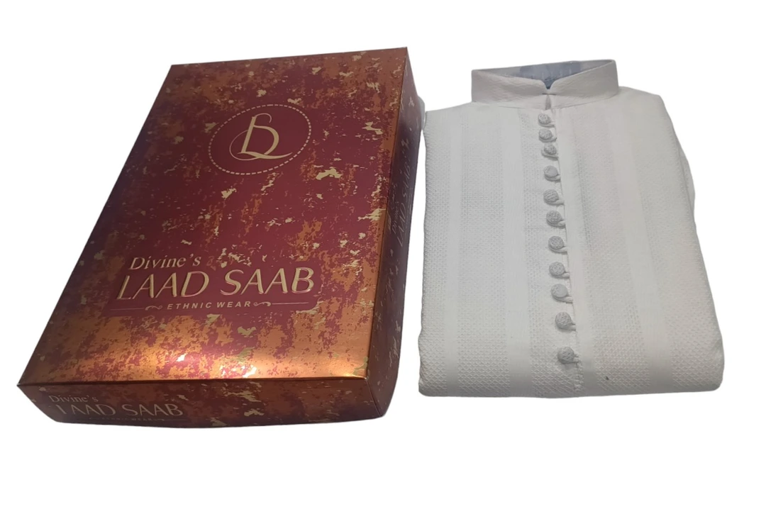 🫅🫅 LAAD SAHAB 🫅🫅KURTA PYAJAMA SET FOR MEN BOX PACK uploaded by Kushal Jeans, Indore on 12/23/2023