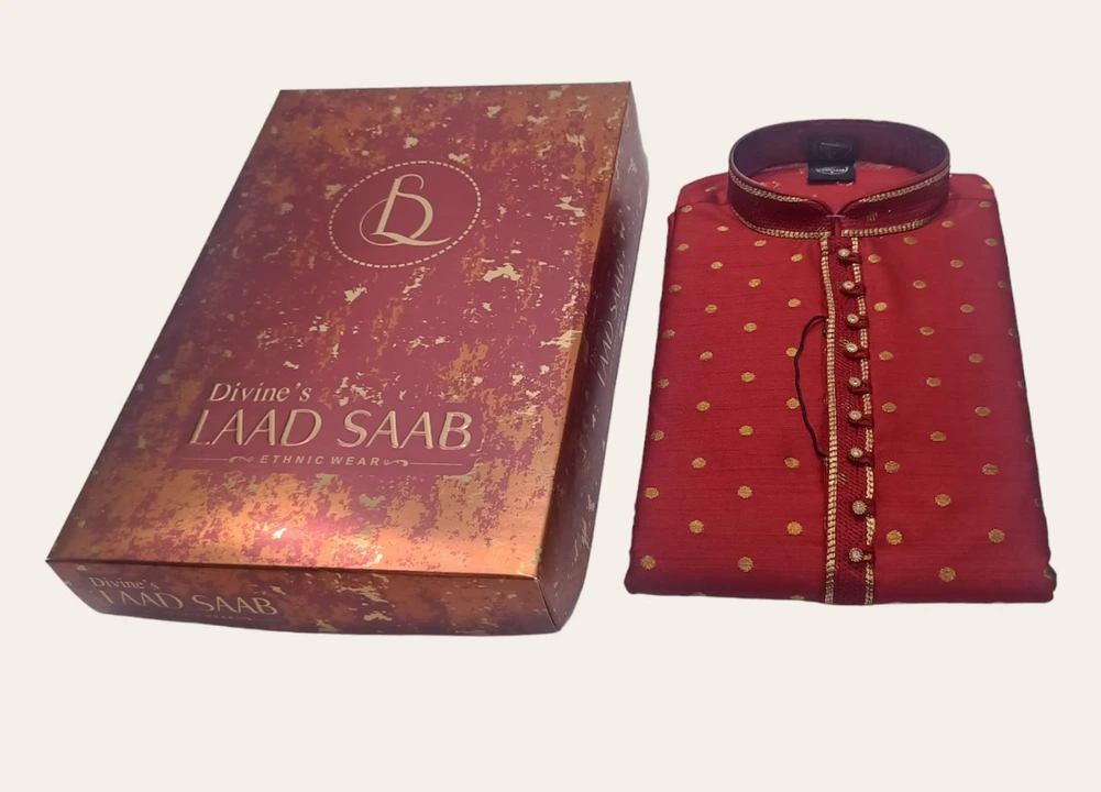 🫅🫅 LAAD SAHAB 🫅🫅KURTA PYAJAMA SET FOR MEN BOX PACK uploaded by Kushal Jeans, Indore on 12/23/2023
