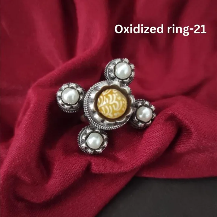 Premium quality Oxidized German silver rings uploaded by CULTURE on 12/23/2023